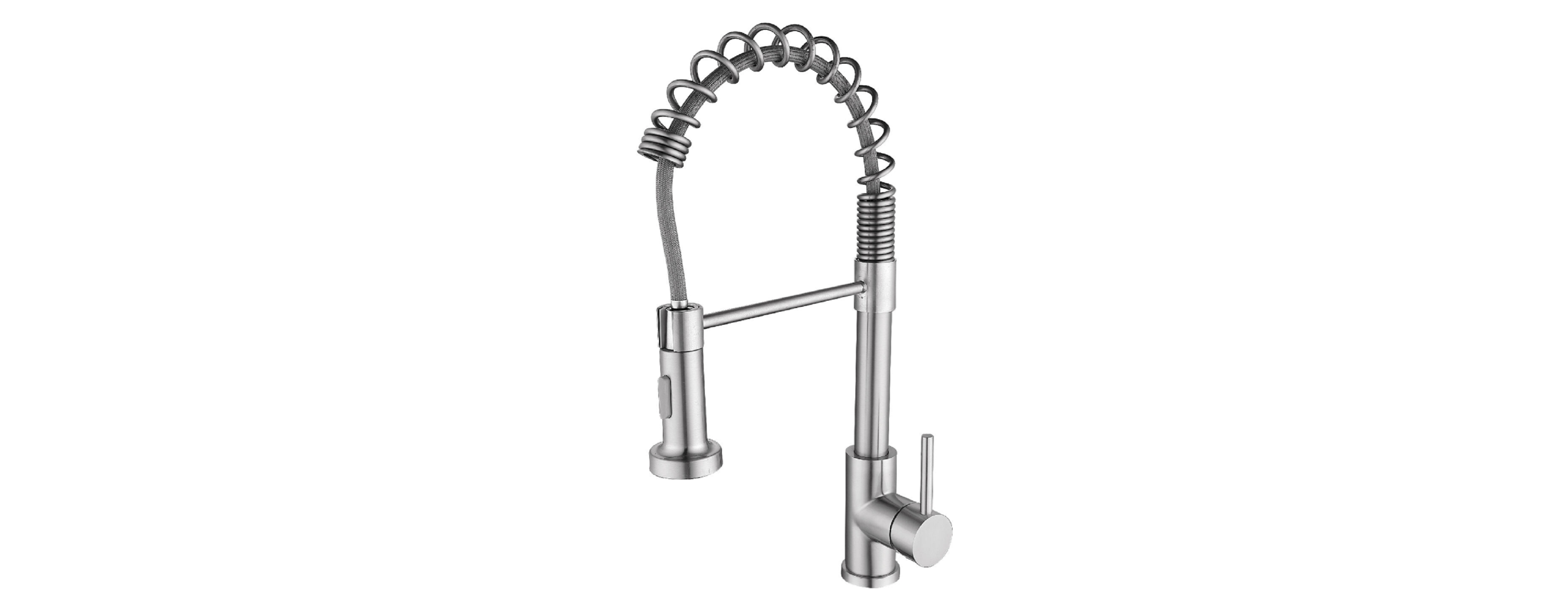 Phying Single Handle Pull Down Sprayer Kitchen Sink Faucet