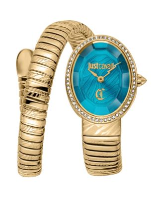 Women's Quartz Green Dial Water-Resistant Gold Stainless Steel Bracelet Watch, 22 mm