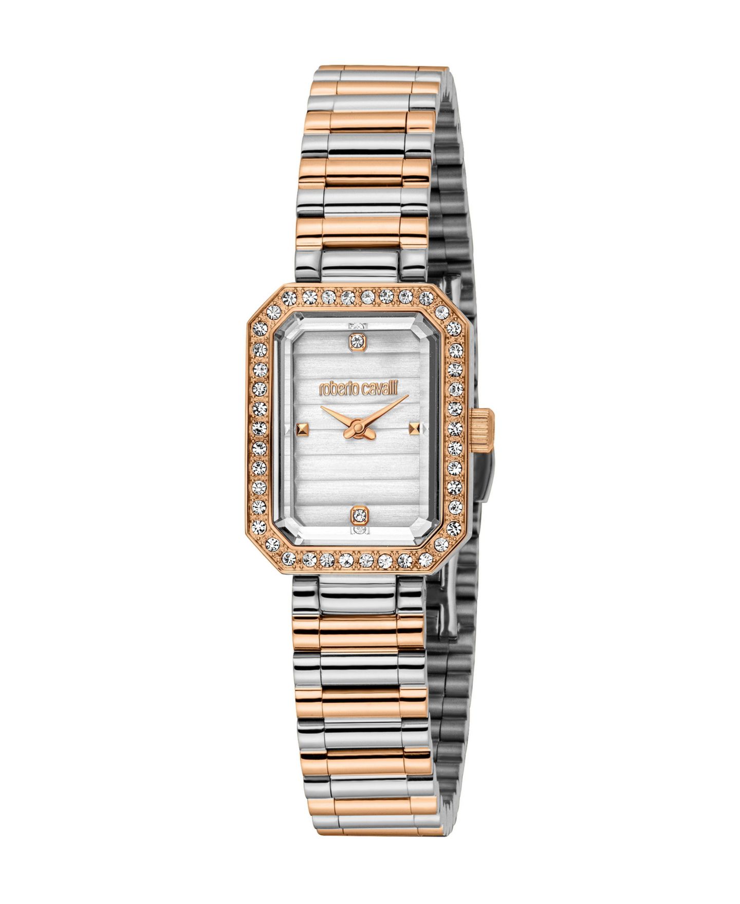 Женские часы Roberto Cavalli Quartz Two-Tone Stainless Steel Bracelet Watch, 20mm, цвет: Двухцветный — фото 1