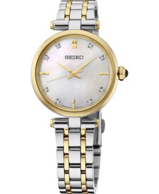 Women's Diamonds Two-Tone Stainless Steel Bracelet Watch 29mm