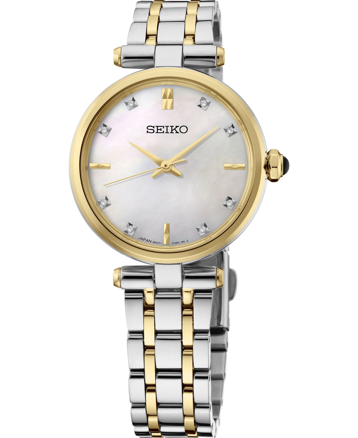 Женские часы Seiko Diamonds Two-Tone Stainless Steel Bracelet Watch 29mm — фото 1