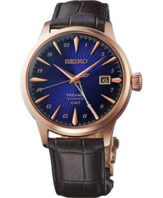 Men's Presage Cocktail Time Rose Gold-Tone Stainless Steel Bracelet Watch 40.5mm