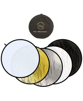 Portable 5-in-1 42" Collapsible Reflector Kit for Photography