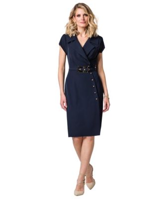 Women's Olga V-Neck Belted Wrap Dress