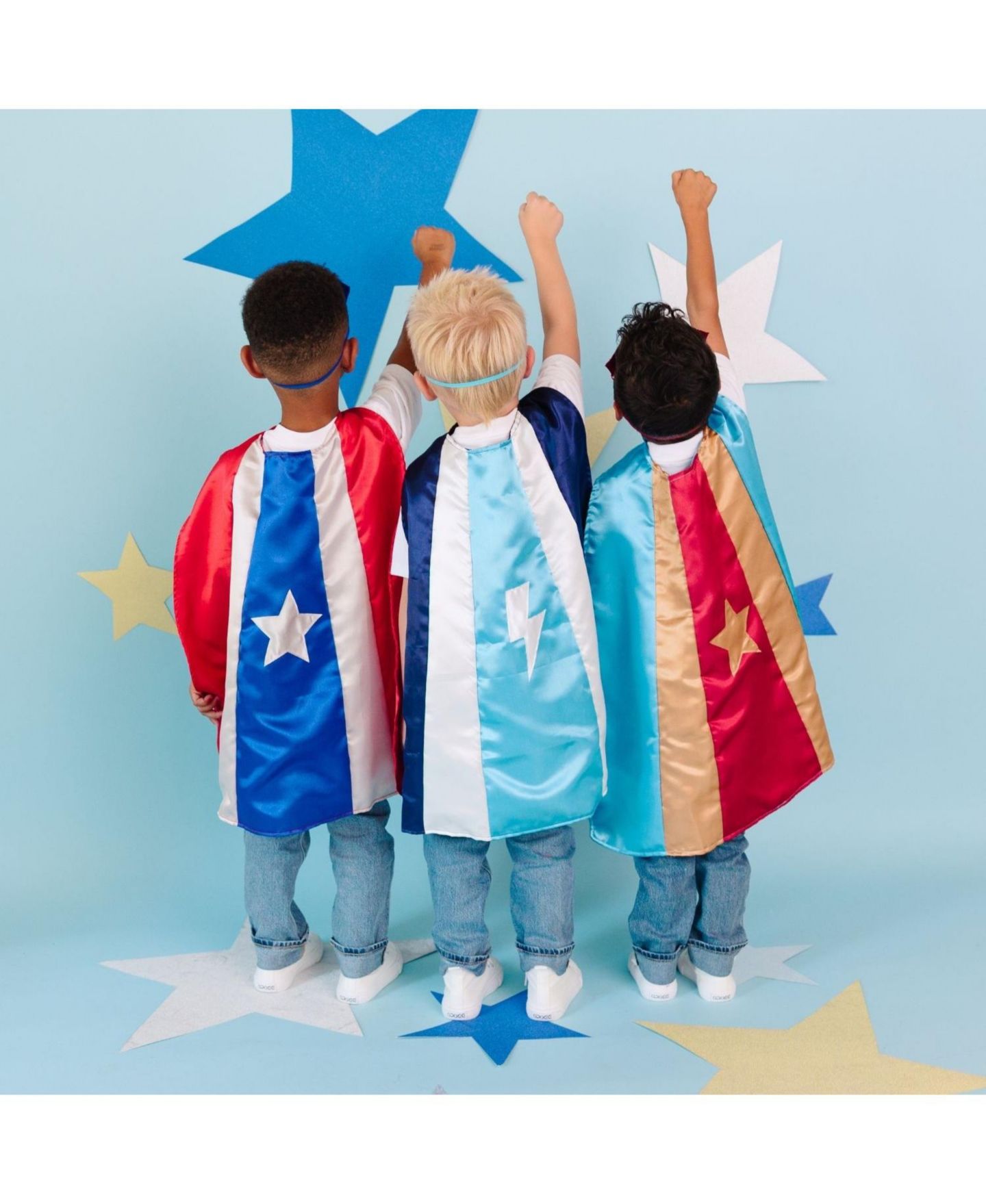 Sweet Wink Kids' 4-20 Superhero Star Cape and Mask, 2-Piece Set, цвет: Красный — фото 6