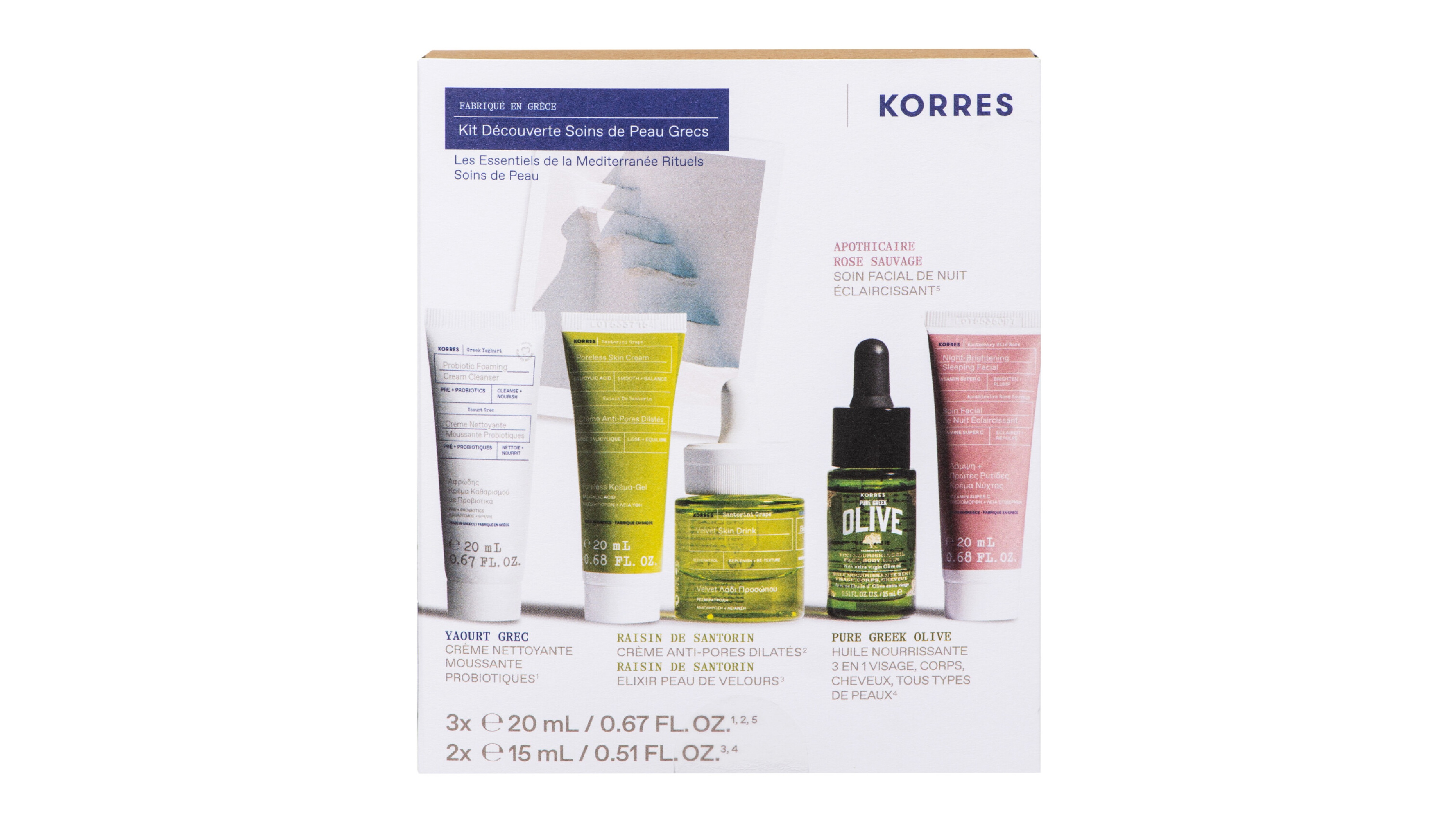 Korres 5-Piece Greek Skincare Discovery Kit