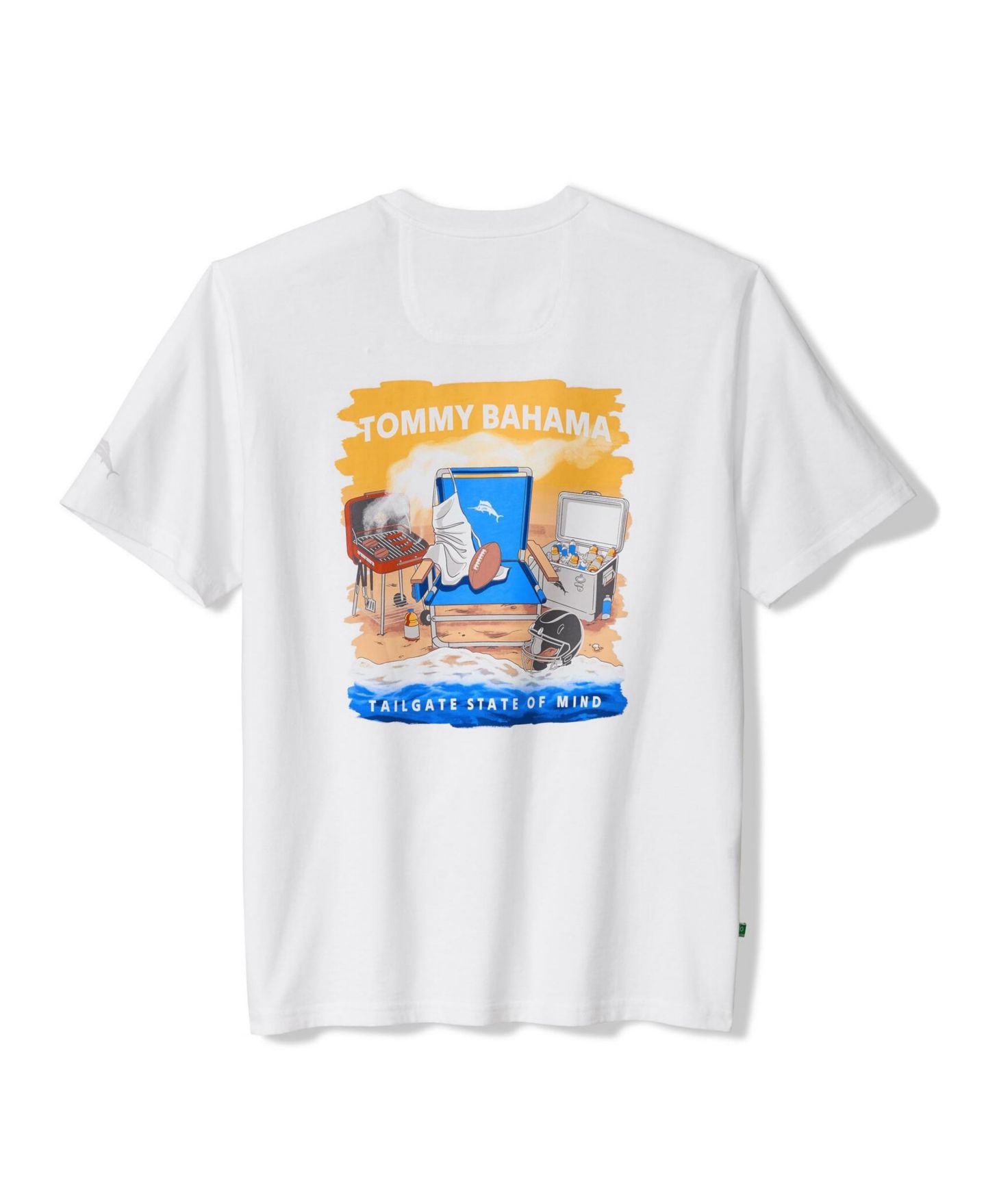 Мужская футболка Tommy Bahama White Philadelphia Eagles Tailgate State of Mind — фото 3