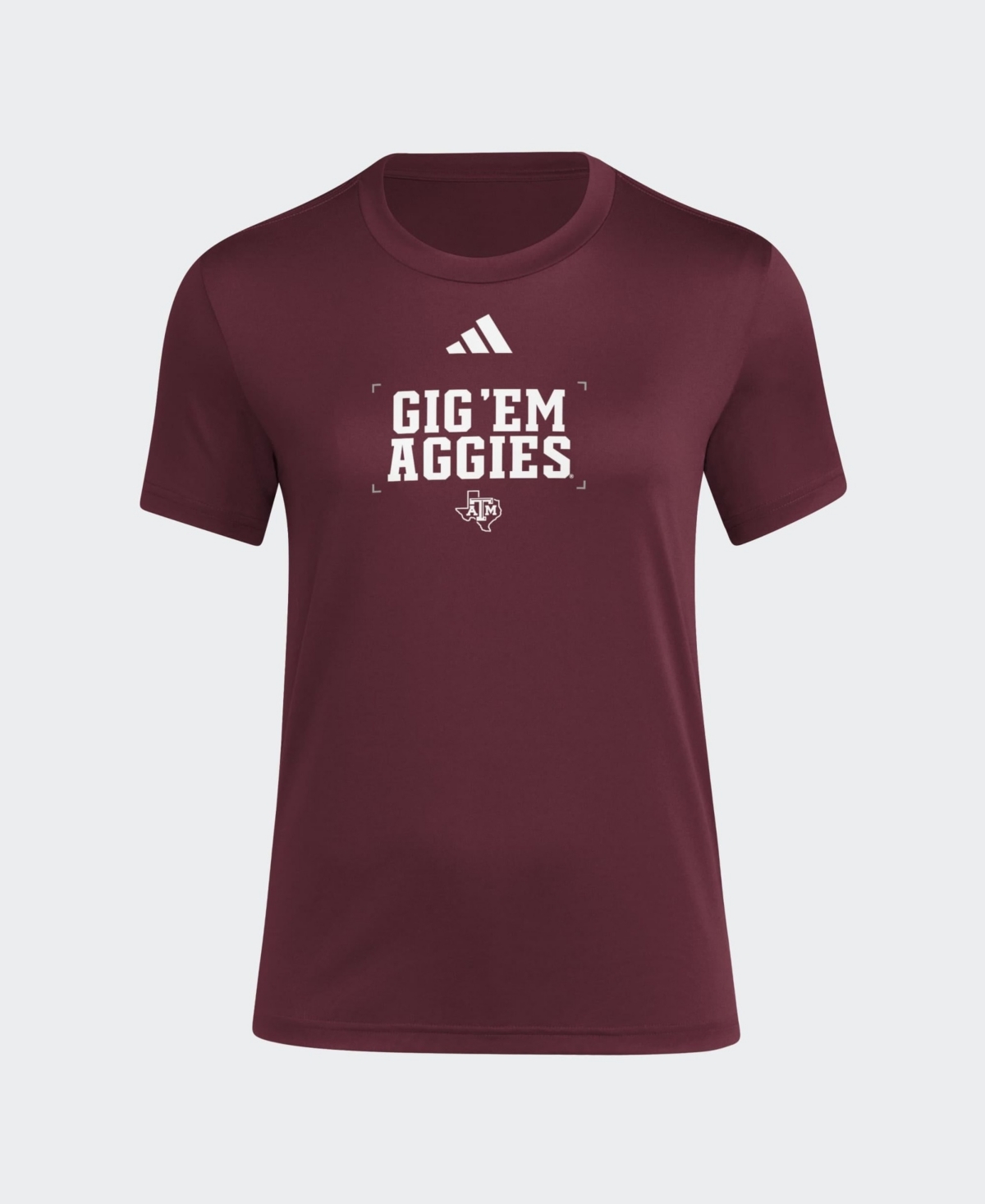 adidas Women's Maroon Texas A&M Aggies Locker Slogan Pre-Game T-Shirt - Maroon