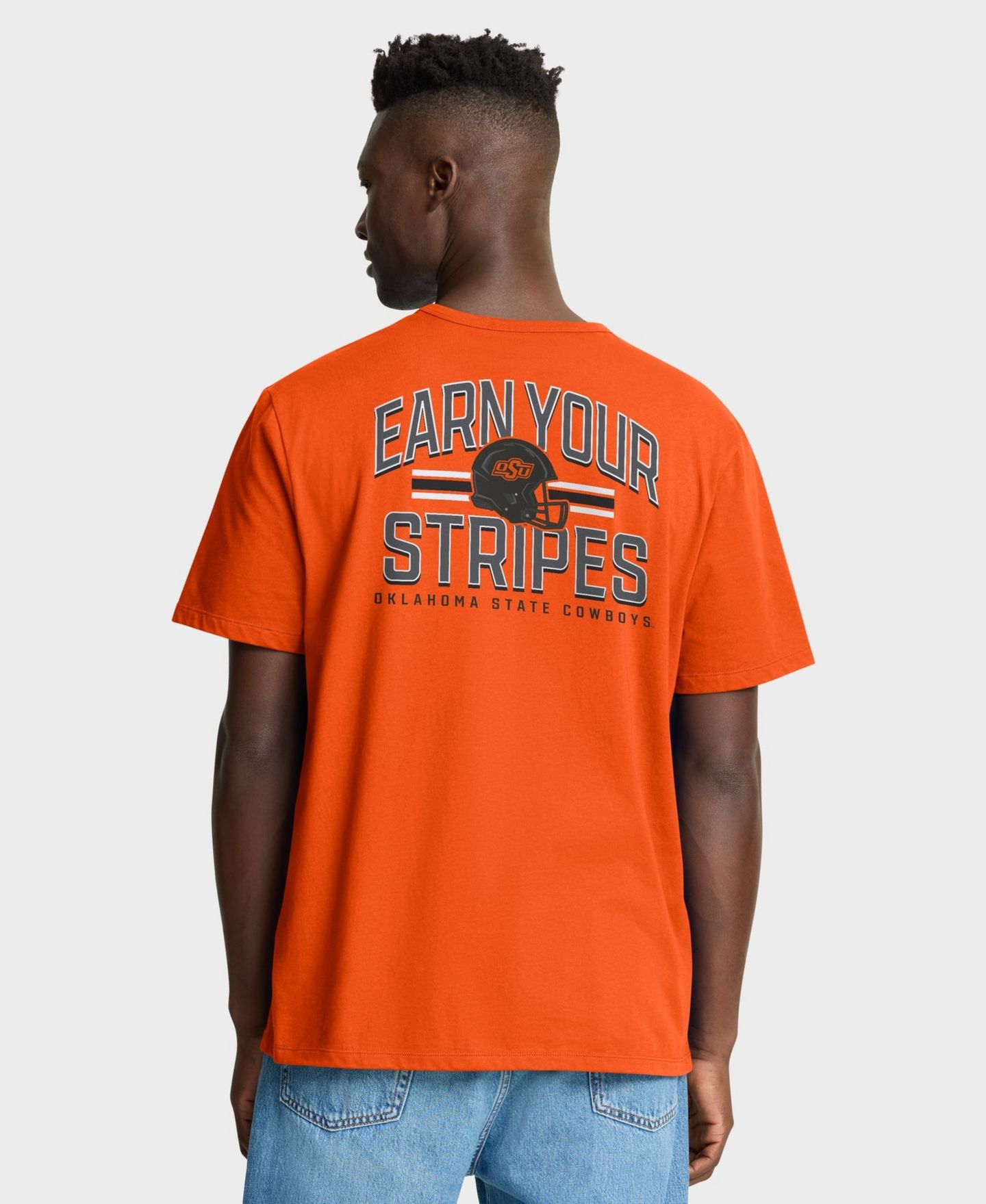 Мужская футболка Fanatics Orange Oklahoma State Cowboys Quad Legacy — фото 2