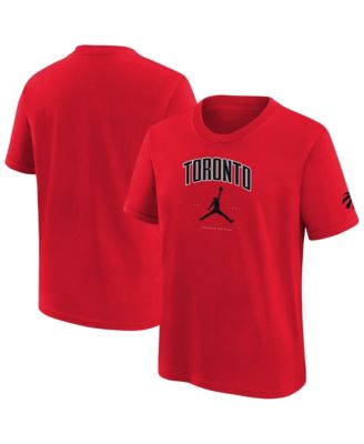 Big Boys' and Girls'&nbsp;Jordan Red Toronto Raptors Essential Cities T-Shirt