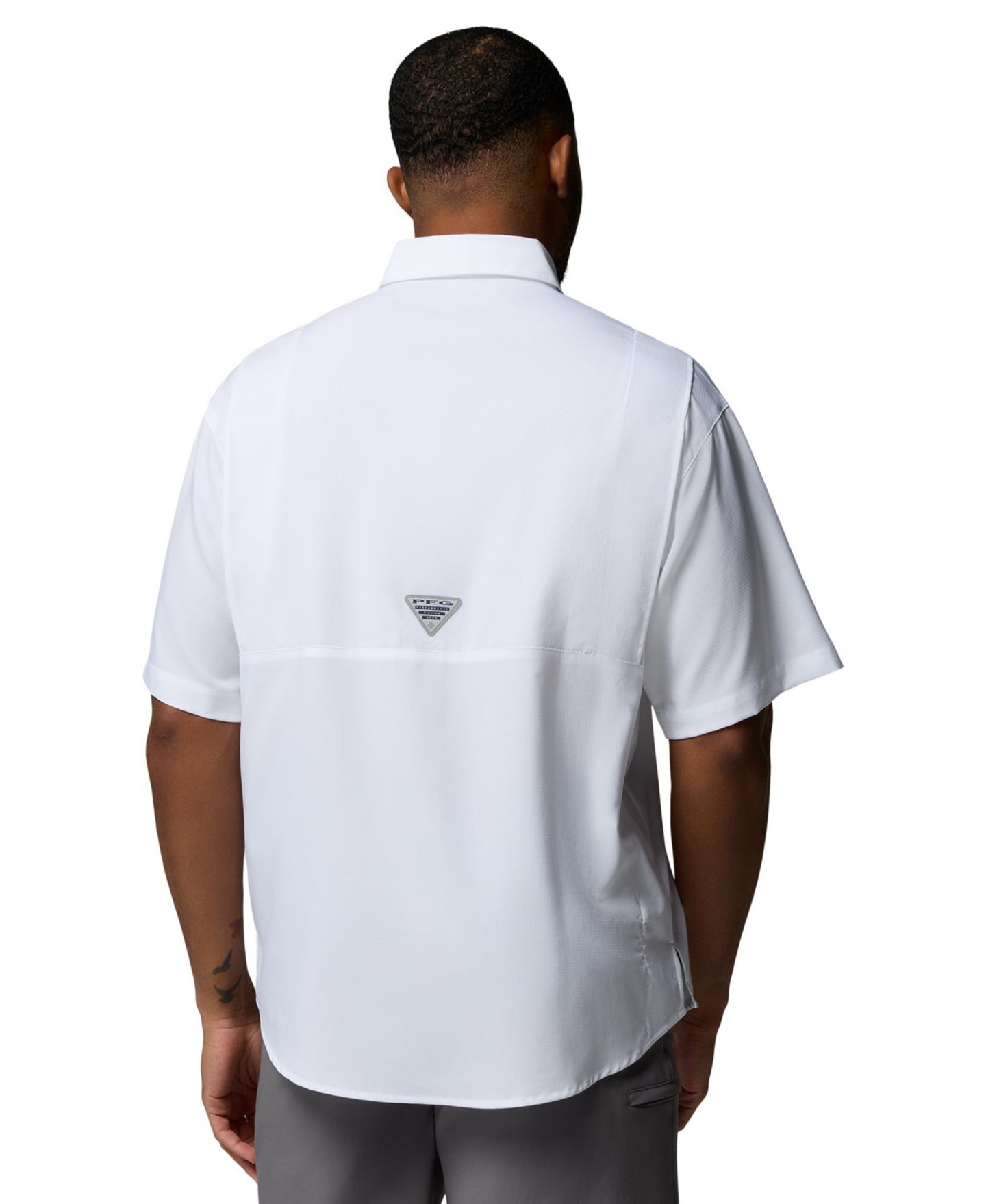 Мужская рубашка Columbia White Florida Gators Tamiami Omni-Shade Button-Down — фото 2