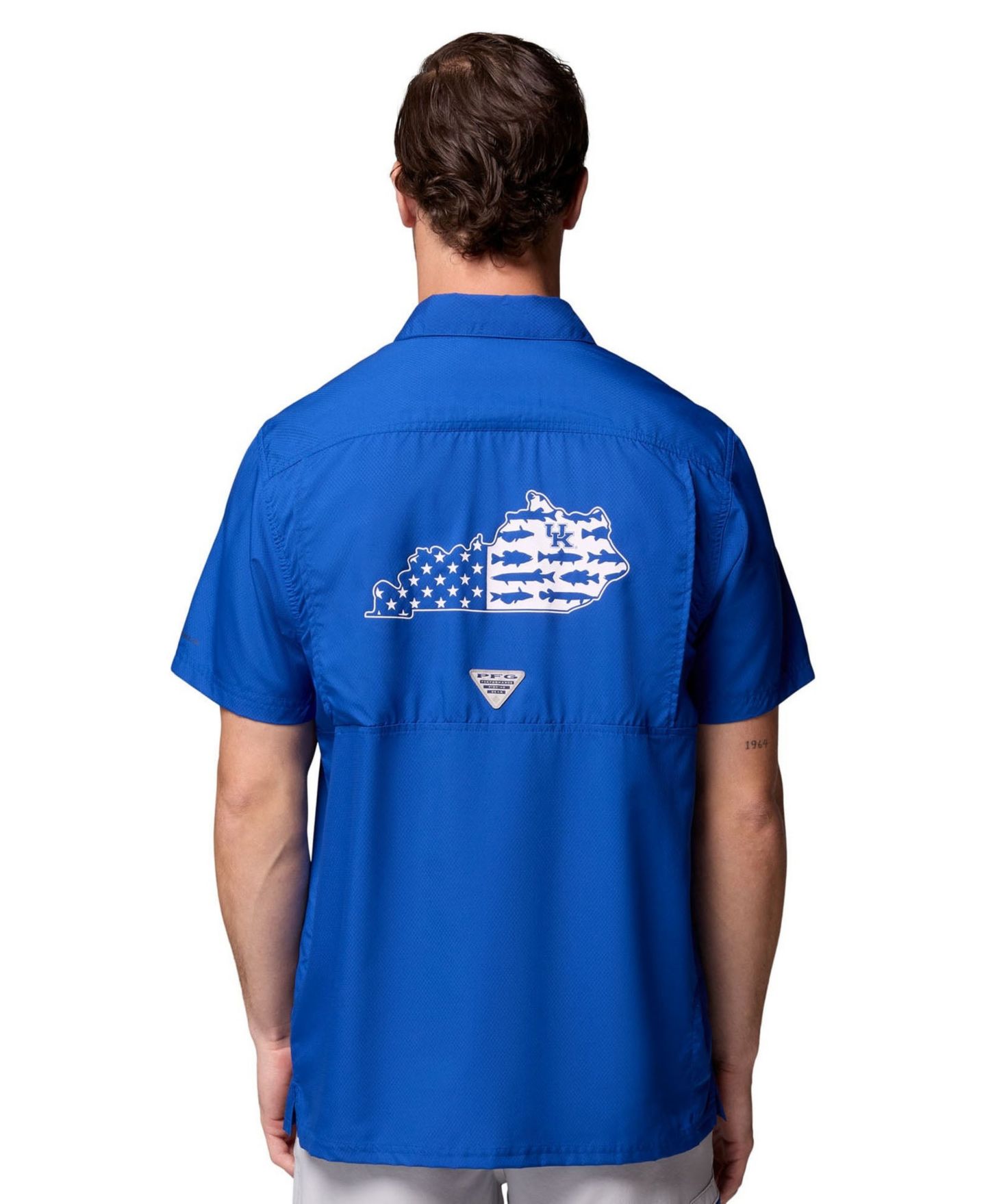 Мужская рубашка Columbia Royal Kentucky Wildcats Slack Tide Camp Button-Up — фото 2