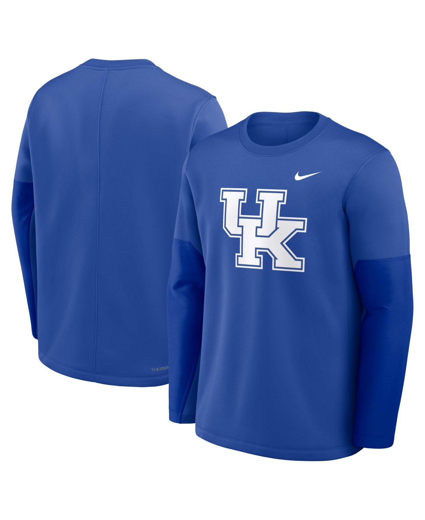 Мужская футболка Nike Royal Kentucky Wildcats 2025 Sideline Coach Therma-FIT Long-Sleeve — фото 4