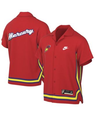 Men's and Women's Red Phoenix Mercury Throwback Lightweight Dri-FIT Button-Up Court Origins Shirt