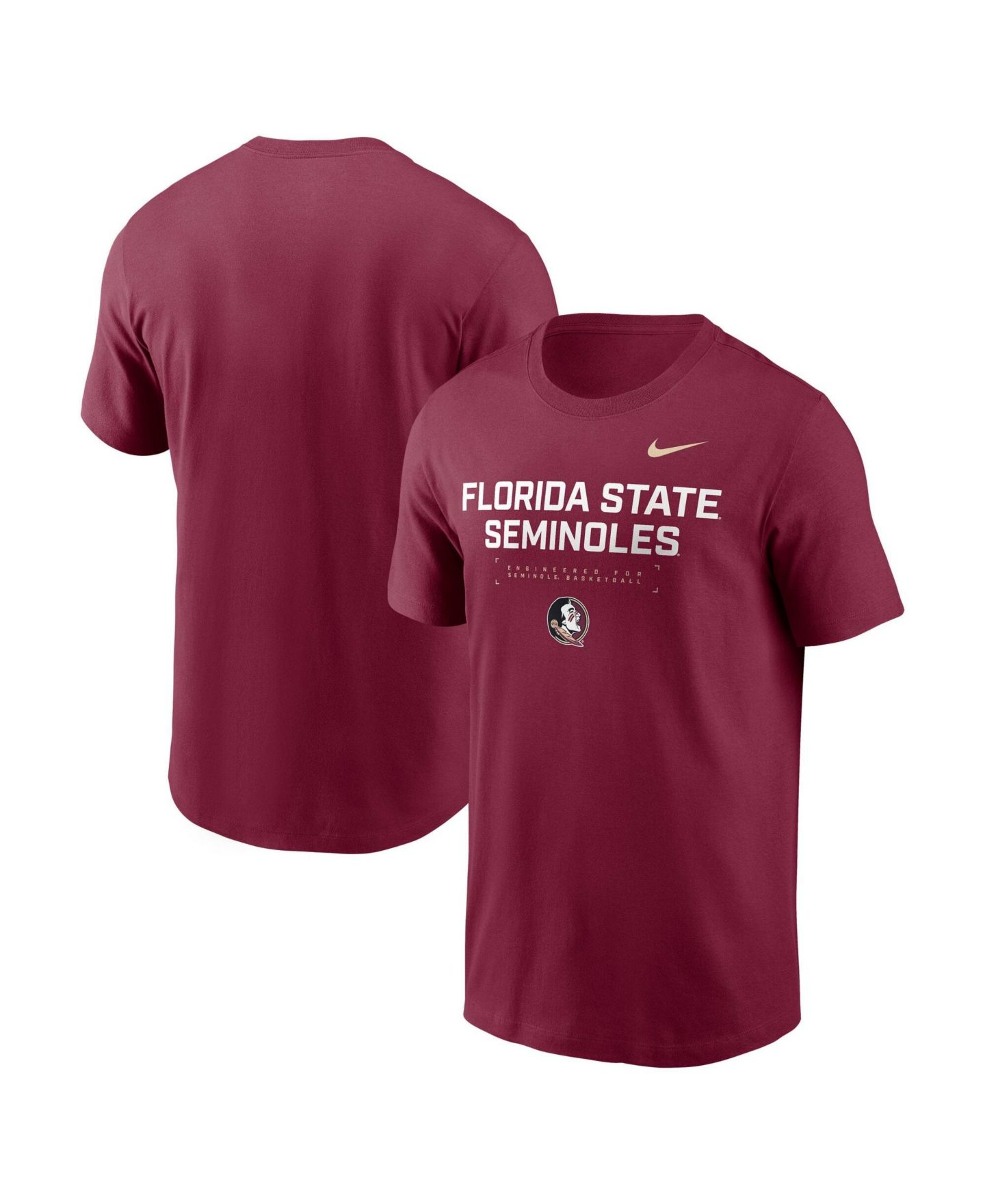 Мужская футболка Nike Garnet Florida State Seminoles 2025 Courtside Basketball Performance — фото 1