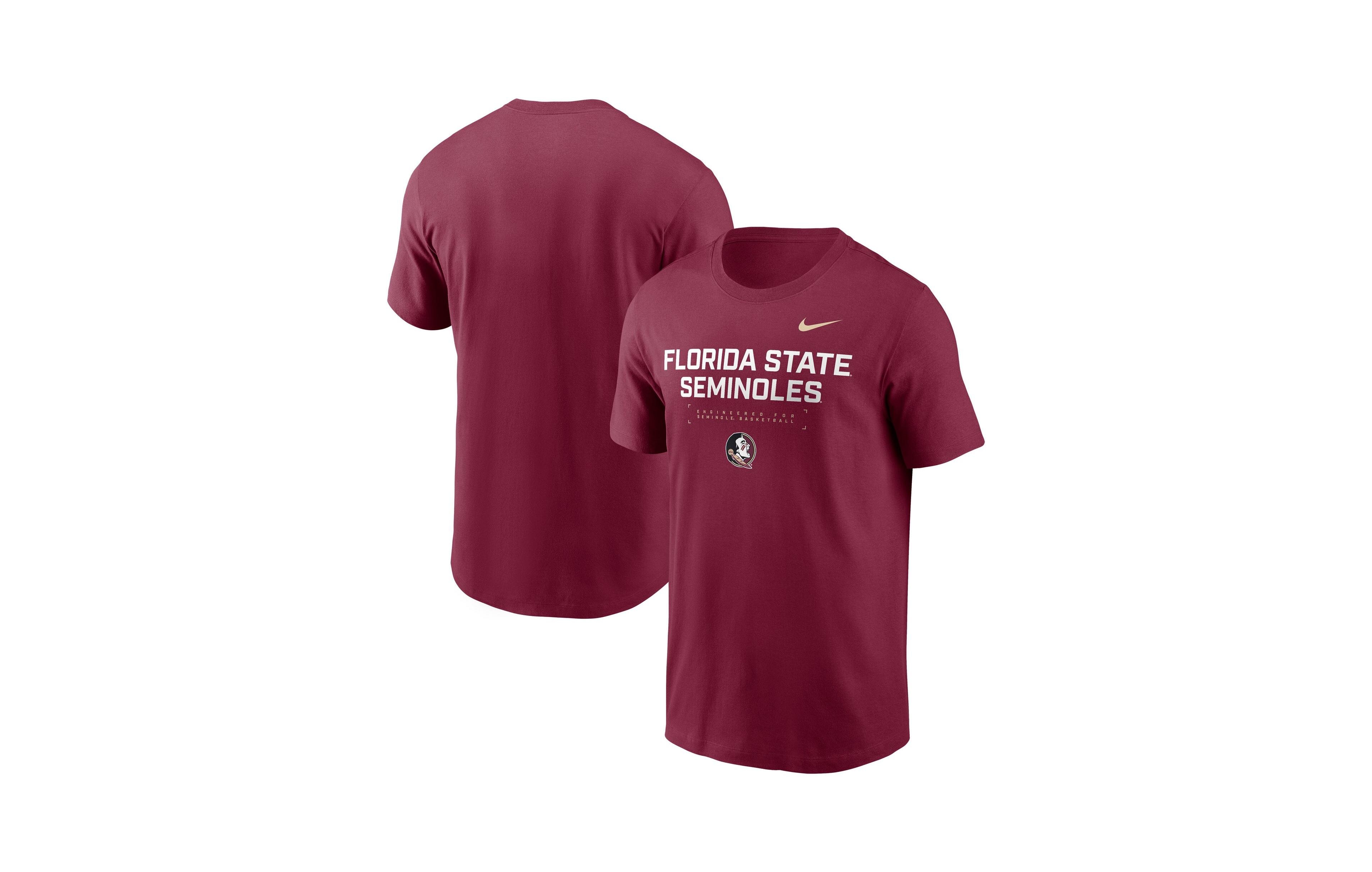 Nike Men's Garnet Florida State Seminoles 2025 Courtside Basketball Performance T-Shirt