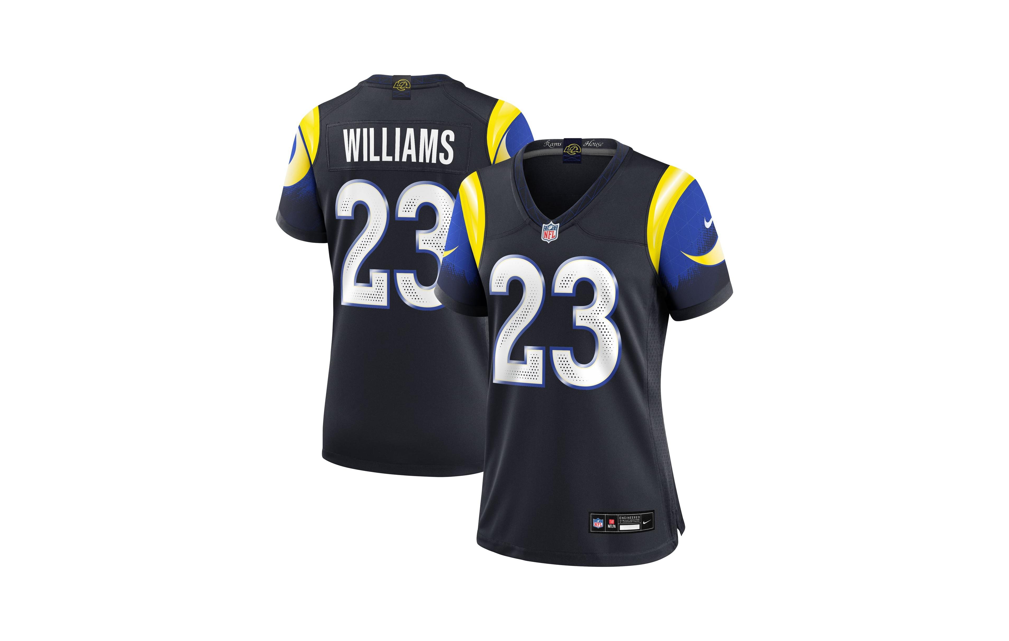 Nike Women's Kyren Williams Dark Blue Los Angeles Rams Rivalries Collection Game Jersey