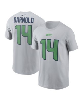 Men's Sam Darnold Wolf Gray Seattle Seahawks Rivalries Collection Player Name & Number T-Shirt