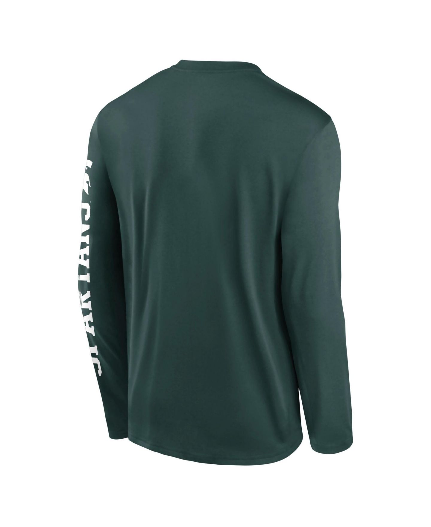 Мужская футболка Nike Green Michigan State Spartans Primetime Logo Sleeve Legend Dri-FIT Long-Sleeve — фото 3