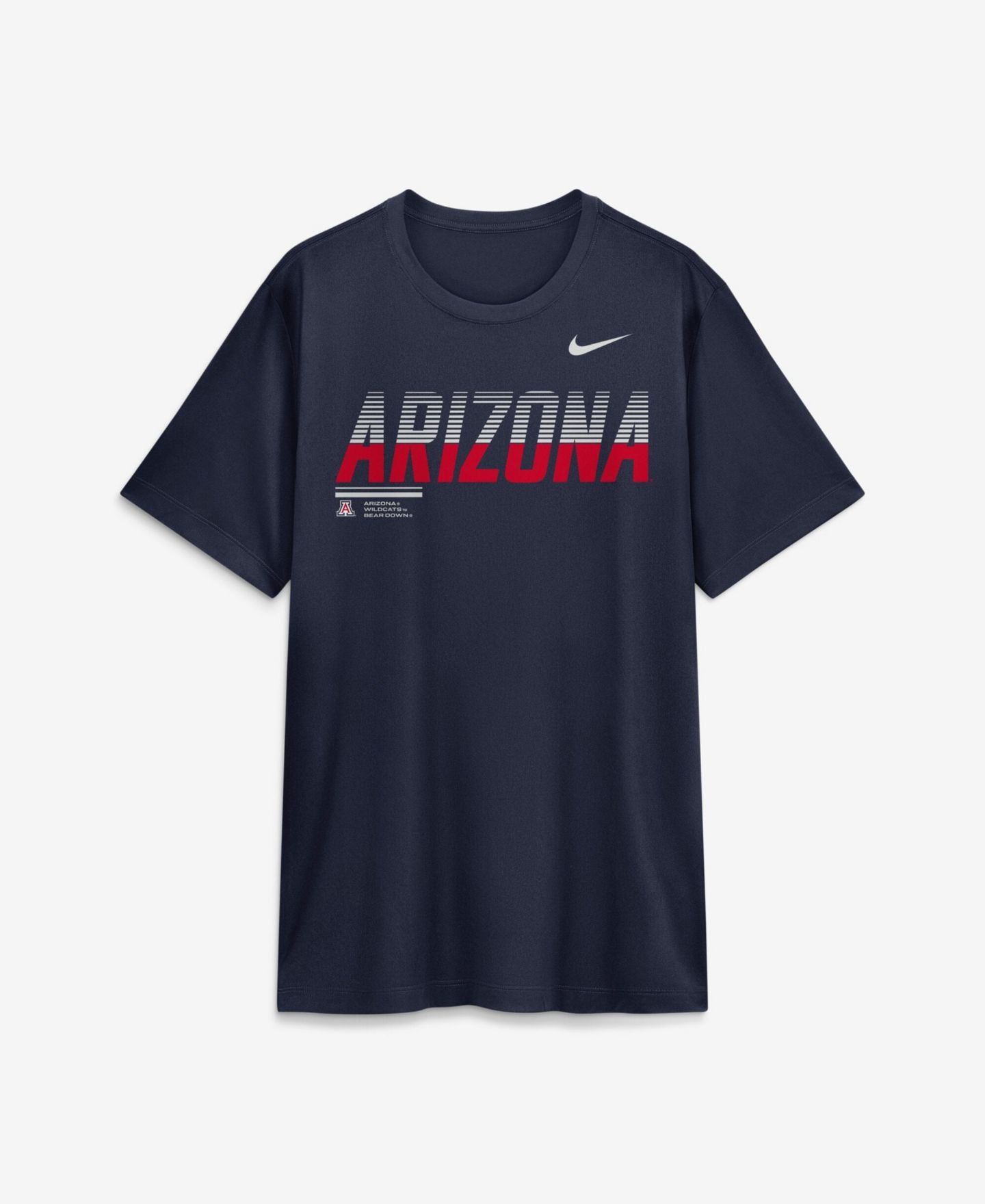 Мужская футболка Nike Navy Arizona Wildcats Sideline Legend Dri-FIT — фото 4