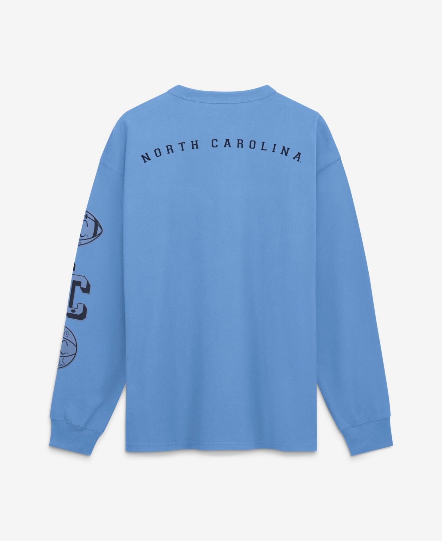 Мужские футболки Jordan Carolina Blue North Carolina Tar Heels Academic Long-Sleeve Pocket — фото 3