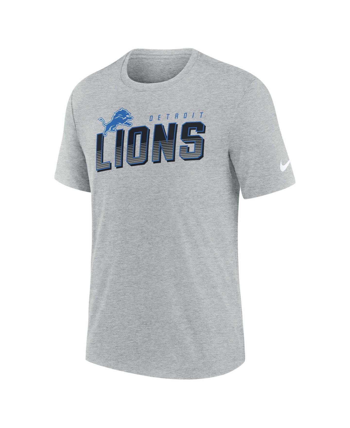 Мужская футболка Nike Heather Gray Detroit Lions Believe The Game Tri-Blend — фото 3