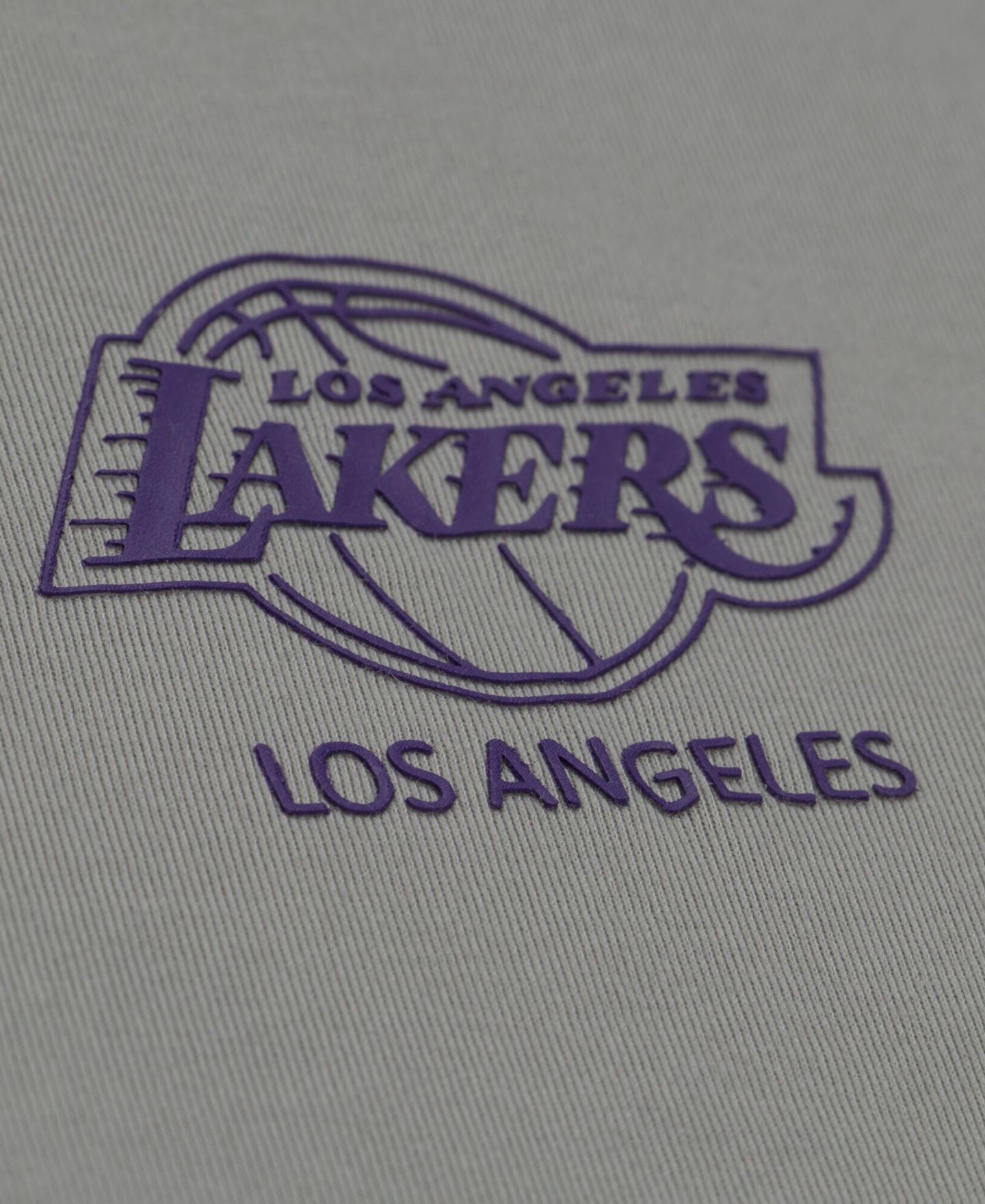 Мужская футболка Mitchell & Ness Gray Los Angeles Lakers Core Essentials — фото 4