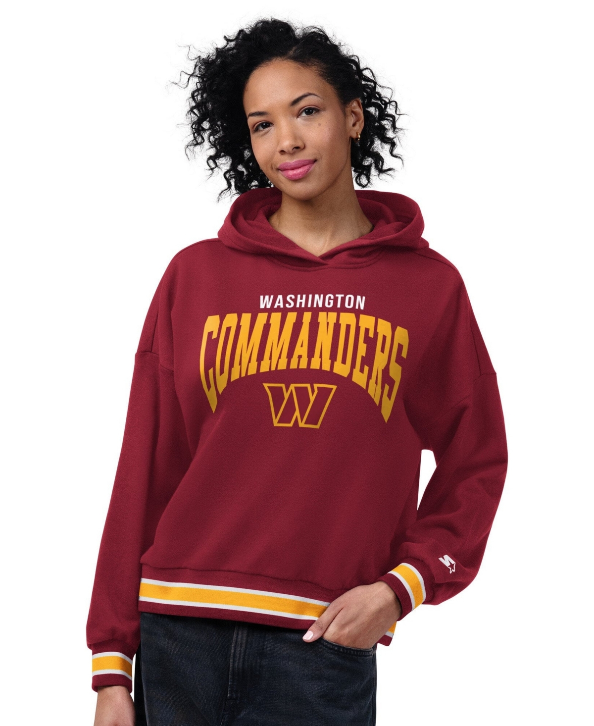 Starter Women's Burgundy Washington Commanders Home Plate Hoodie - Burgundy