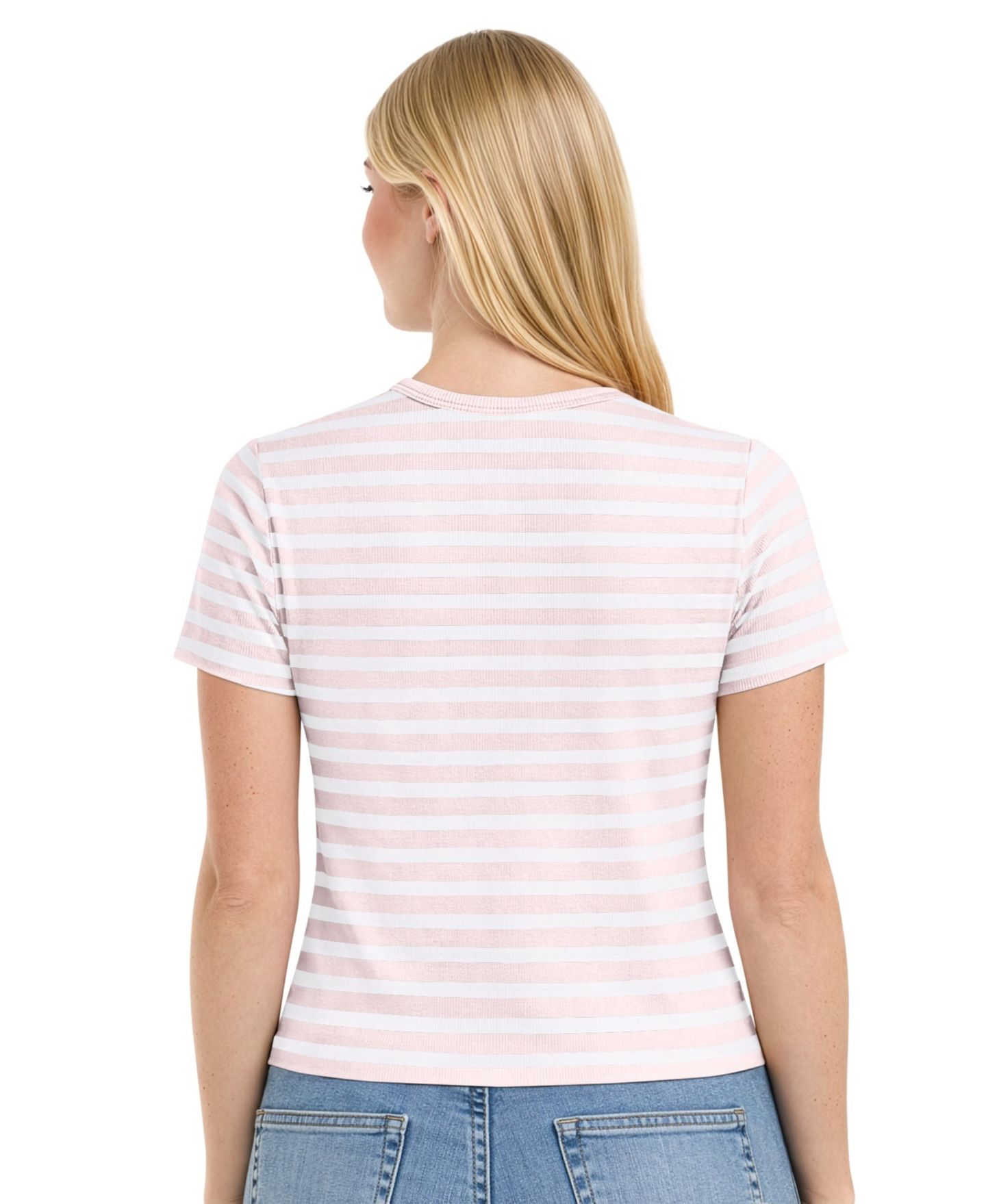 Женская футболка Starter Pastel Pink Kansas City Chiefs Pastels Striped — фото 2