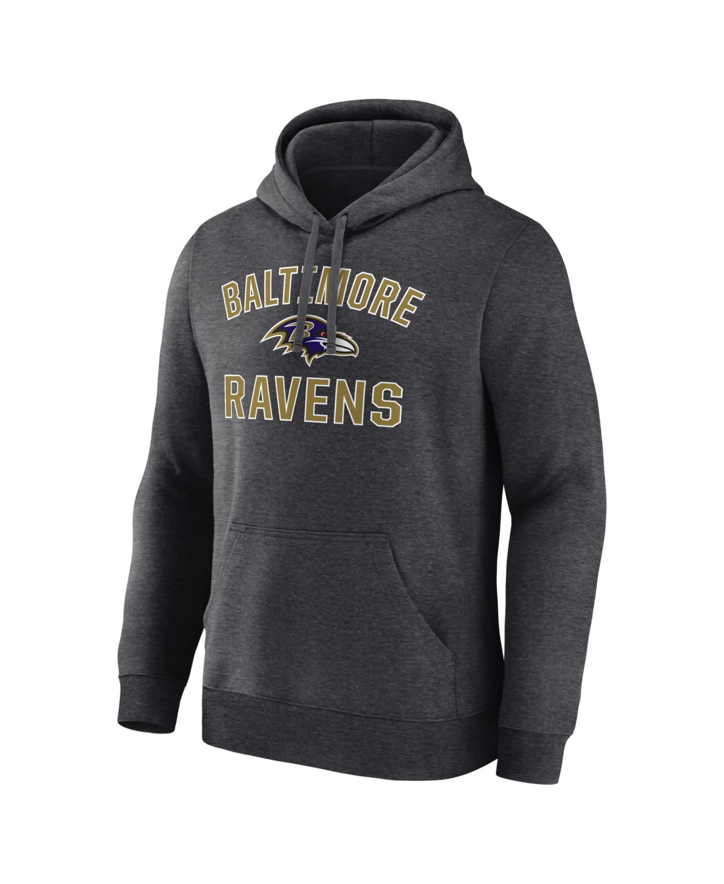 Мужское худи Logo Athletic Heather Charcoal Baltimore Ravens Arch Victory — фото 2