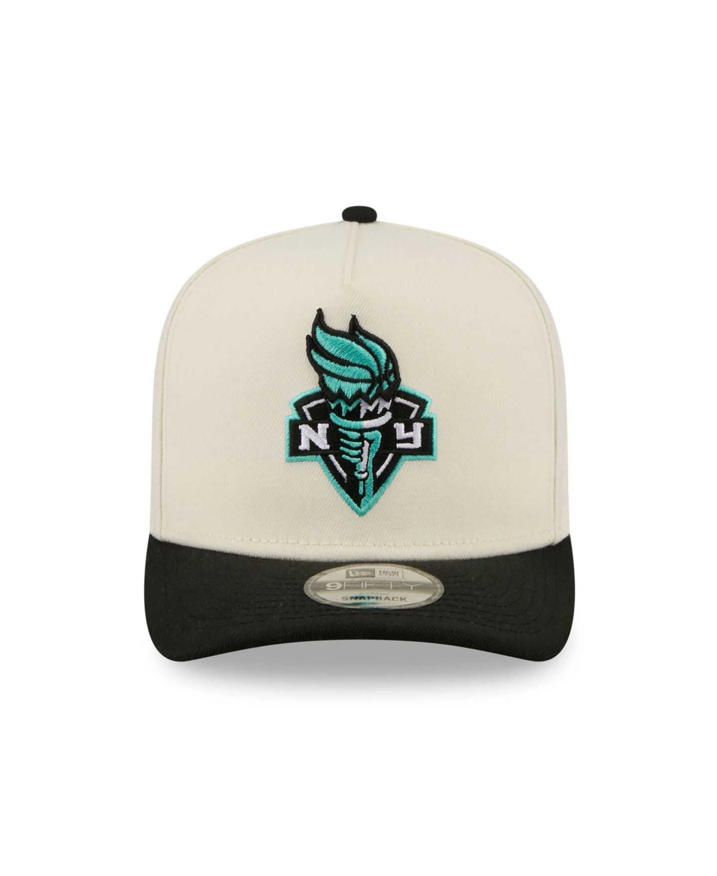 Мужская кепка New Era White New York Liberty Wordmark 9FIFTY A-Frame Snapback Hat — фото 2