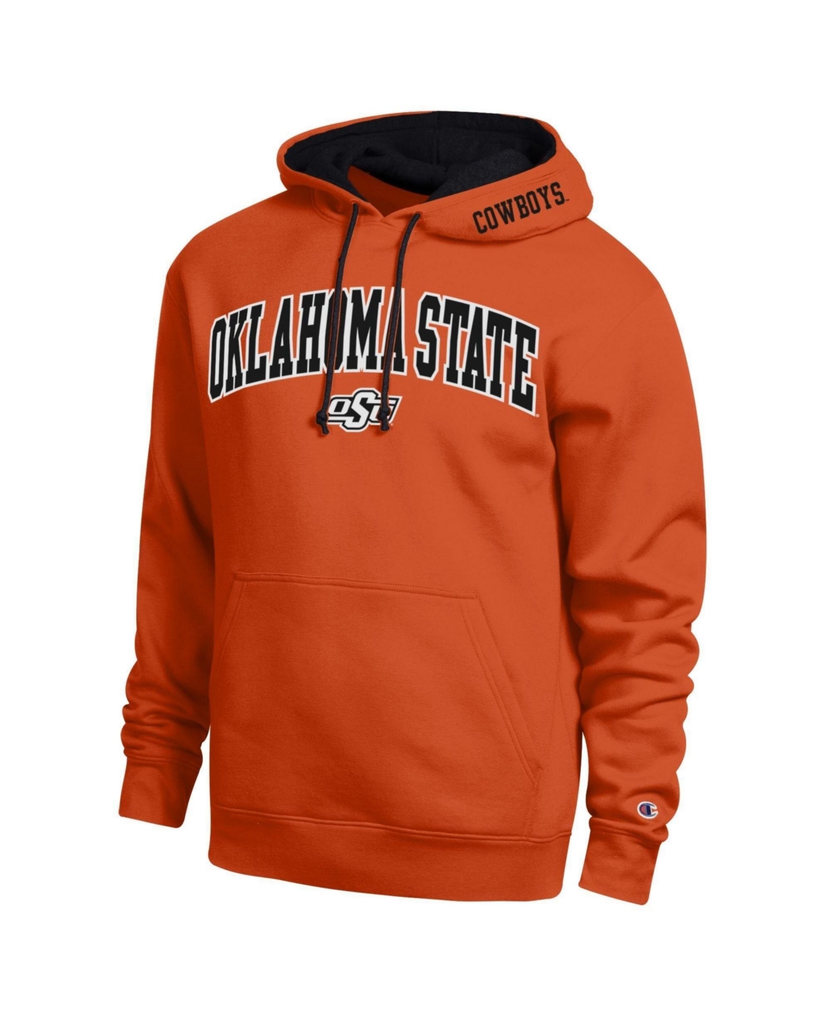 Champion Men's Orange Oklahoma State Cowboys Arch Tackle Twill Hoodie - Orange