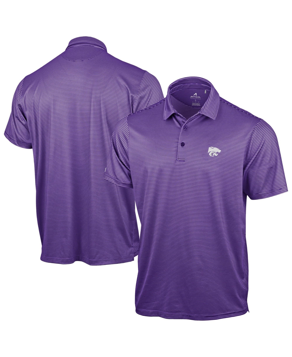 Antigua Men's Purple Kansas State Wildcats Lineage Polo Shirt - Purple