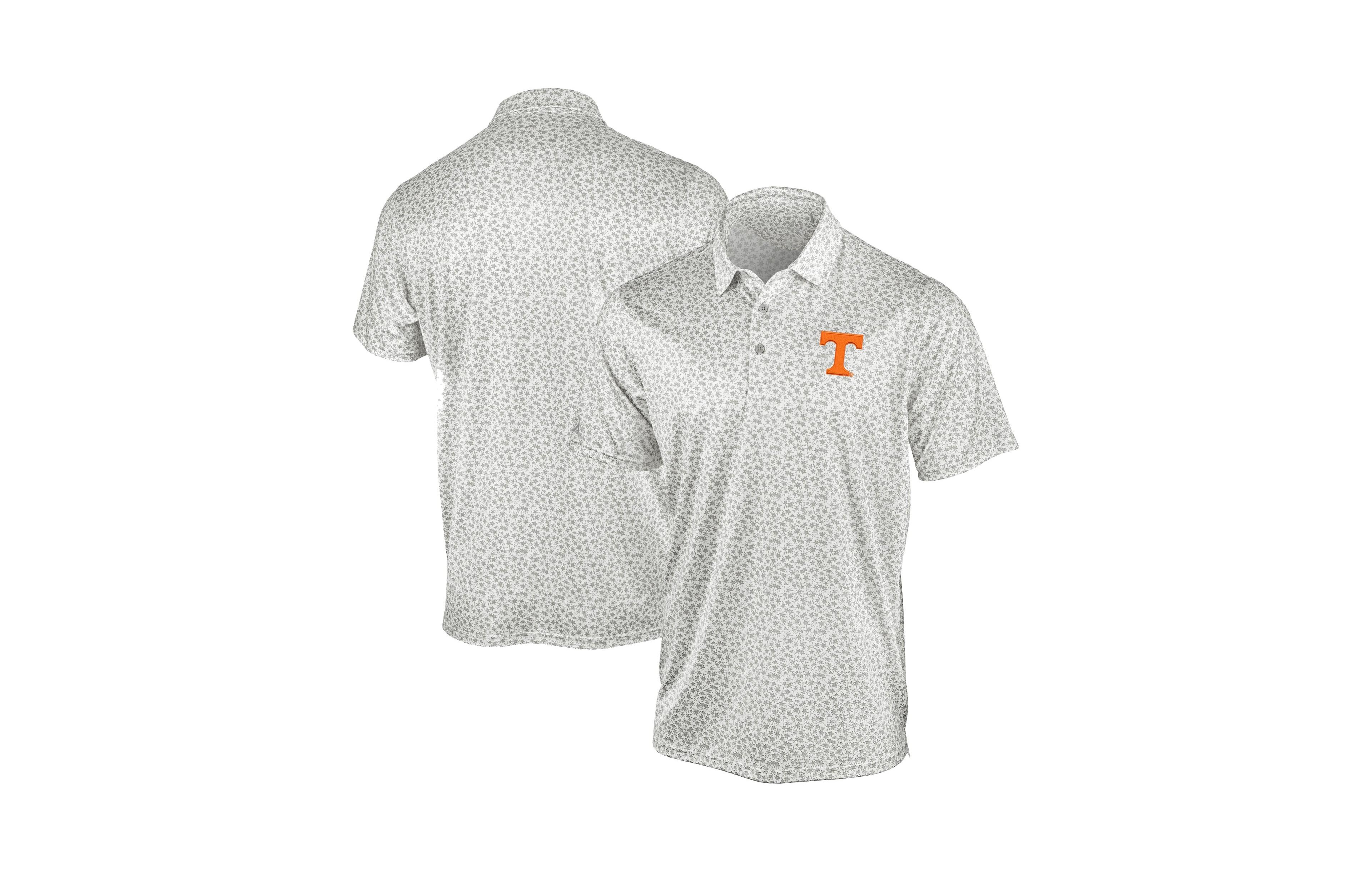 Antigua Men's Gray Tennessee Volunteers Flourish Polo Shirt
