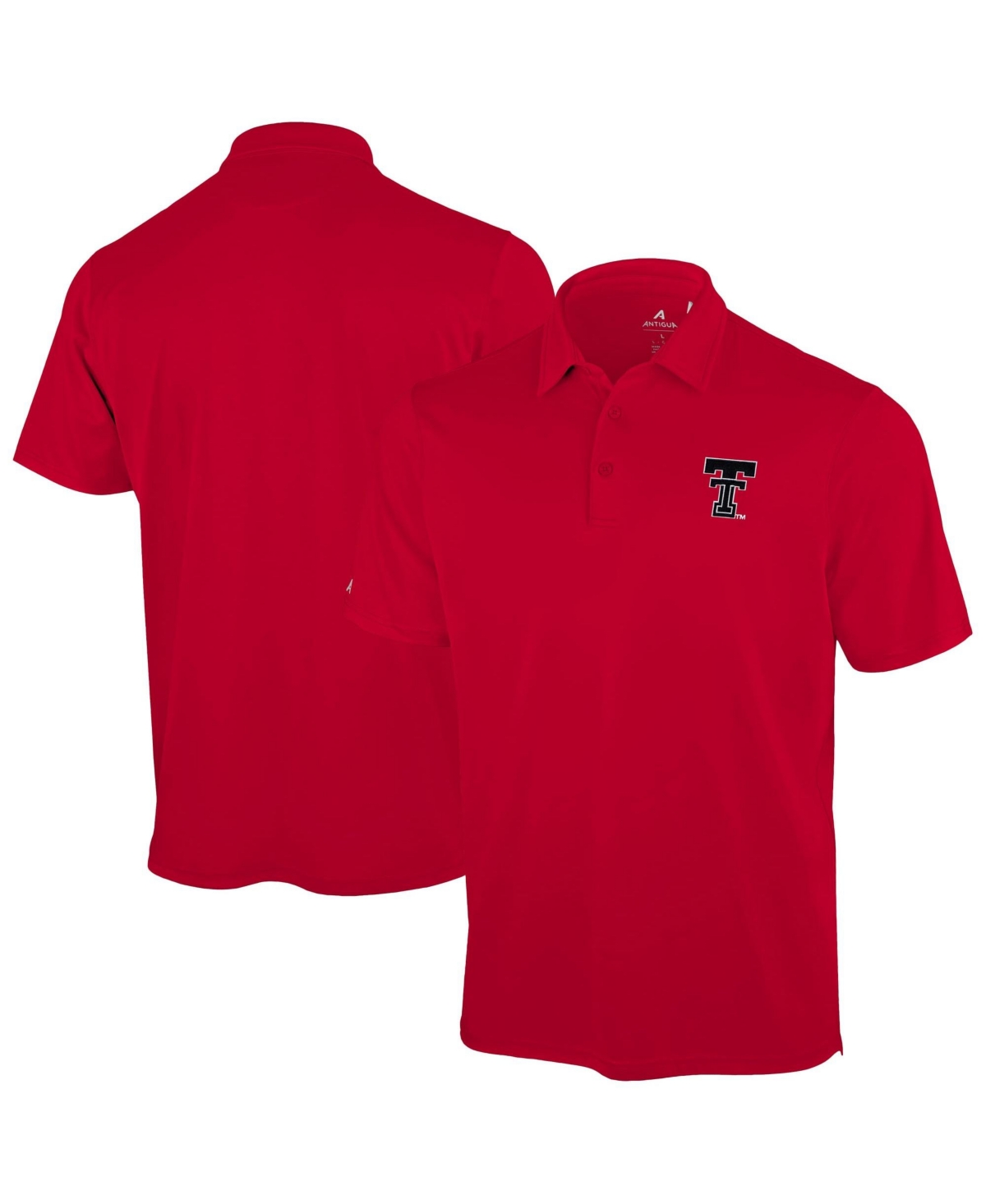 Antigua Men's Red Texas Tech Red Raiders Unshakeable Solid Polo Shirt - Red