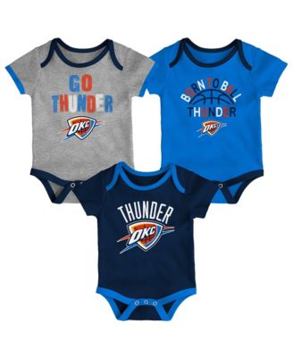 Baby Boys' and Girls' Oklahoma City Thunder Born To Ball Bodysuit Set, 3-Pack