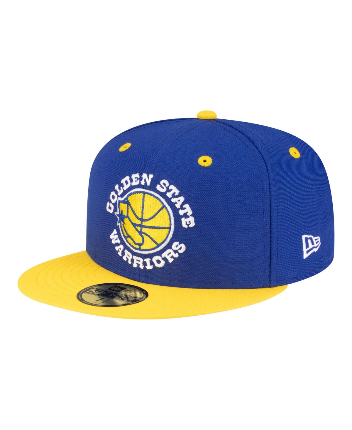 New Era Men's Royal/Gold Golden State Warriors 80s Throwback 59FIFTY Fitted Hat - Royal, Gold