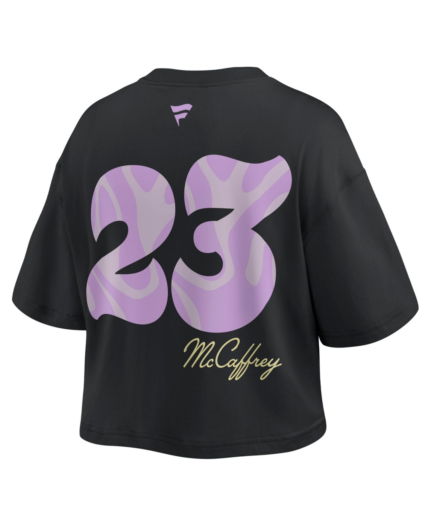 Женская футболка Fanatics Christian McCaffrey Black San Francisco 49ers Fashion Cropped — фото 3