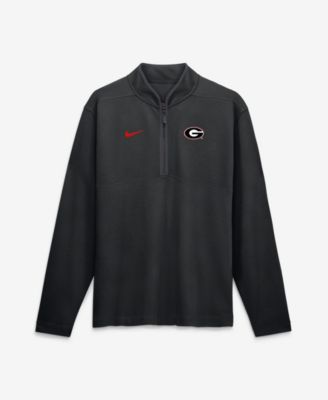 Men's Black Georgia Bulldogs Dri-FIT Victory Half-Zip Pullover