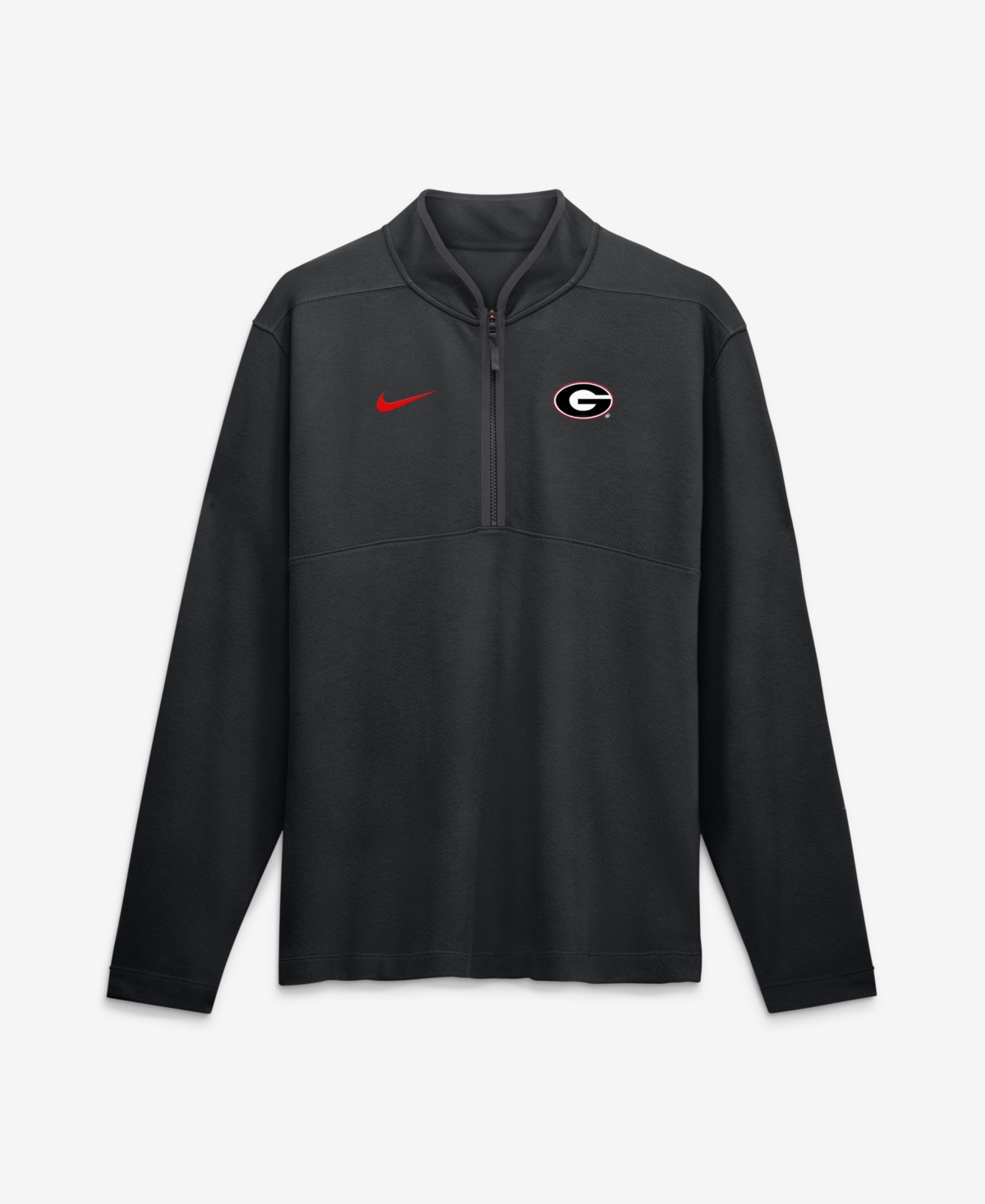 Nike Men's Black Georgia Bulldogs Dri-fit Victory Half-Zip Pullover - Black