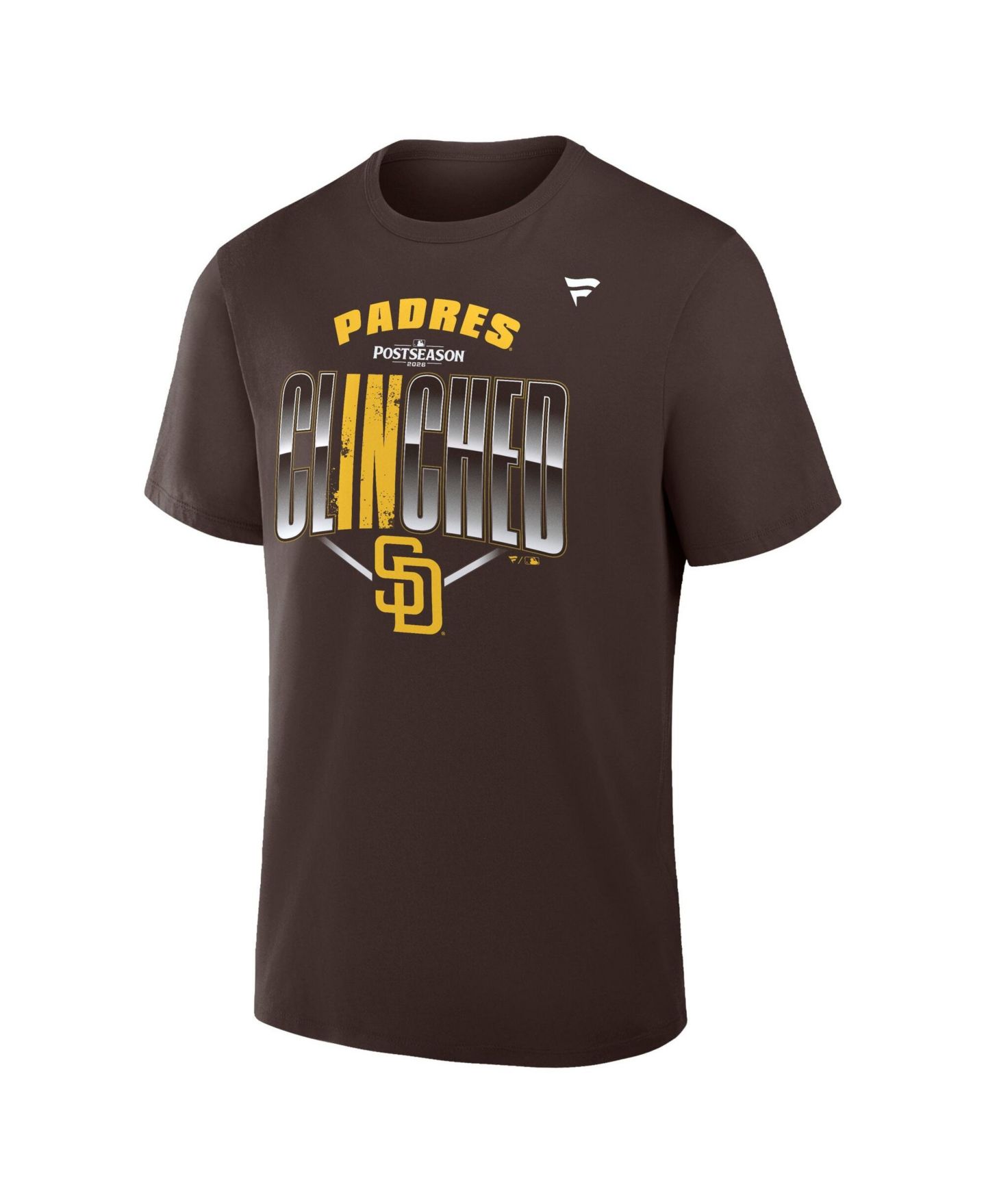 Мужская футболка Fanatics Brown San Diego Padres 2026 MLB Postseason Locker Room — фото 3