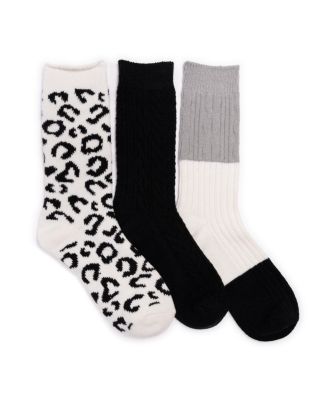 Women's Boot Socks with Ribbed Cuff, 3-Pack