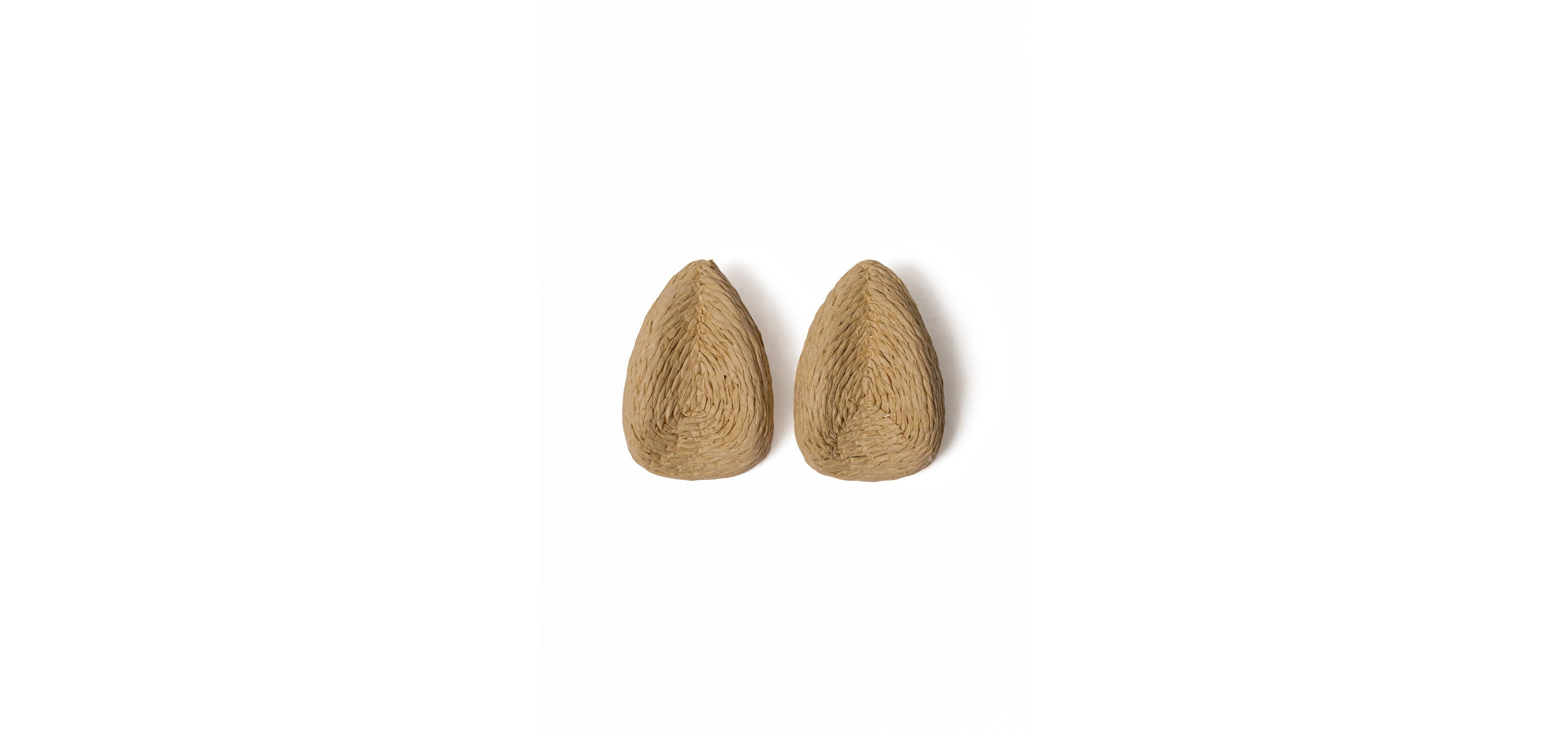 Jluxlabel Beach Club Raffia Almond Earrings