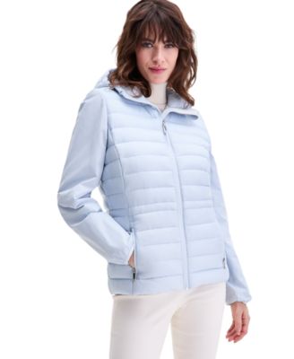 Women's Mixed-Media Packable Coat