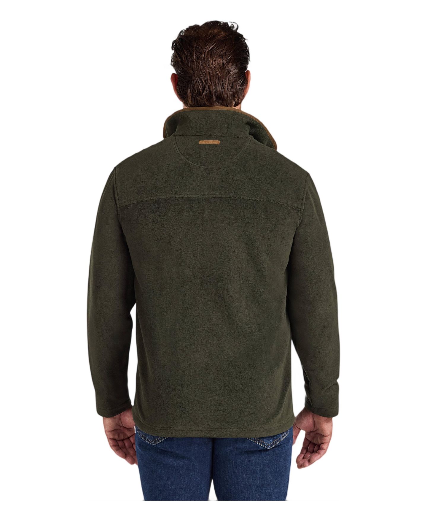 Мужская куртка Raging Bull Classic Relaxed-Fit High-Neck Fleece, цвет: Тёмно-зелёный — фото 3