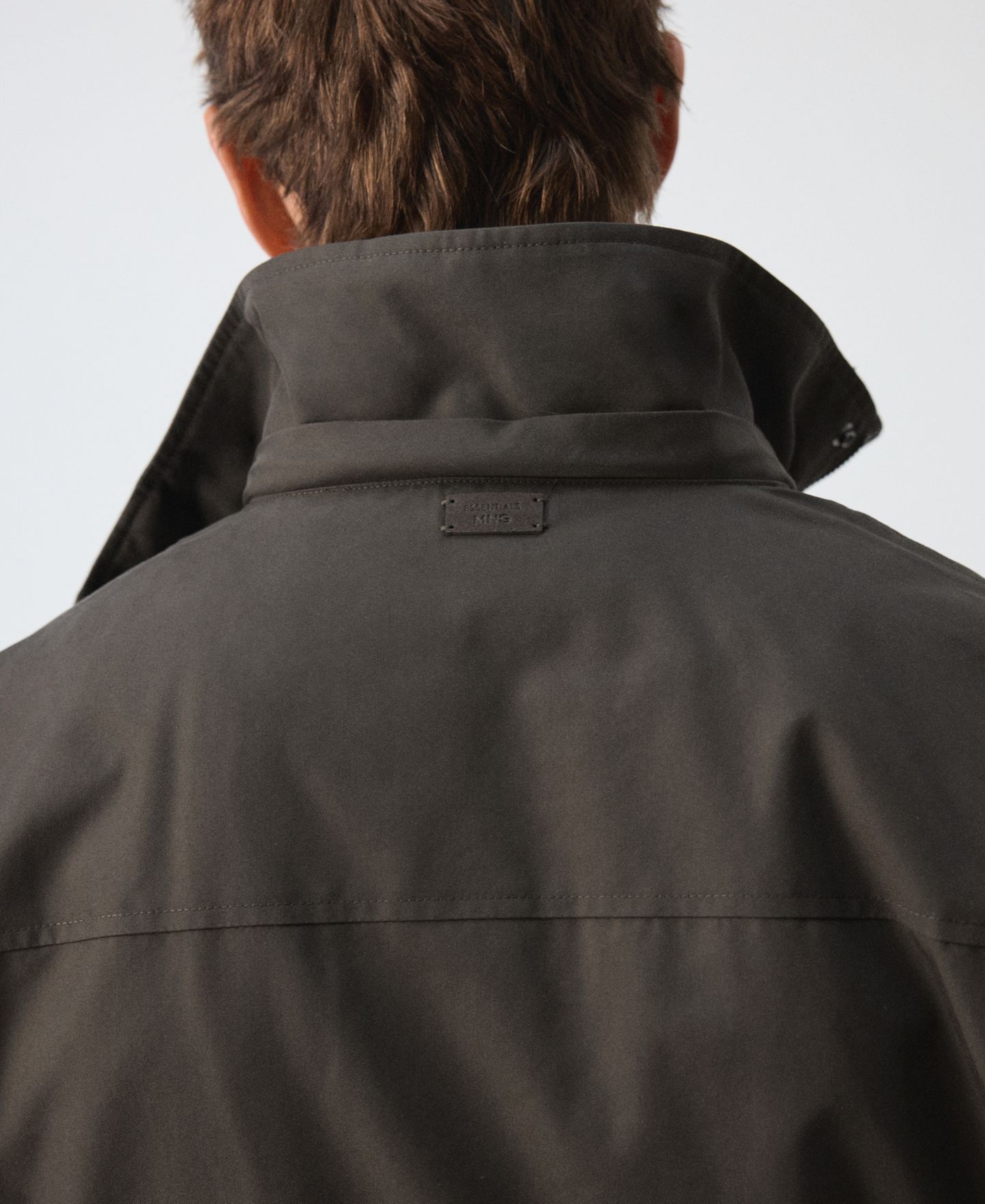Мужская куртка Mango Adrian Hooded, цвет: Коричневый — фото 5