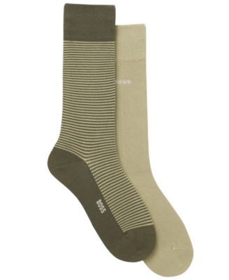 Men's Striped Crew Socks, 2-Pack