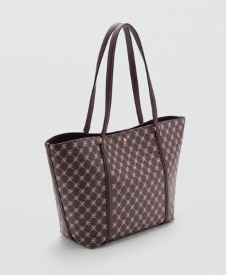 Women's Printed Logo Large Shopper Bag