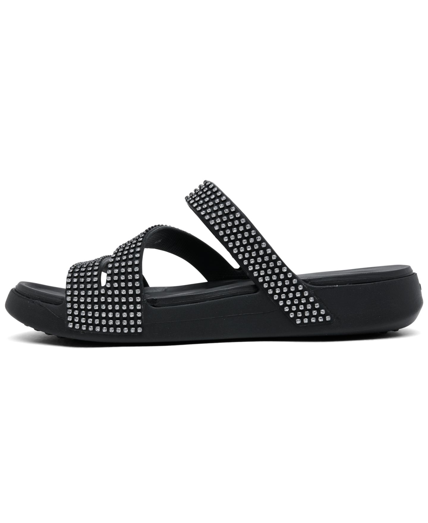 Женские сандалии Crocs Getaway Gems Strappy, цвет: Чёрный — фото 2