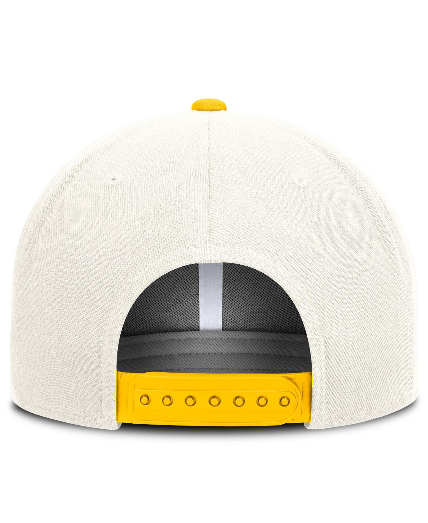 Мужская кепка Nike White Michigan Wolverines Legacy Letter Mascot Pro Snapback Hat — фото 5